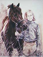 Margaret & Pony 20 x 24